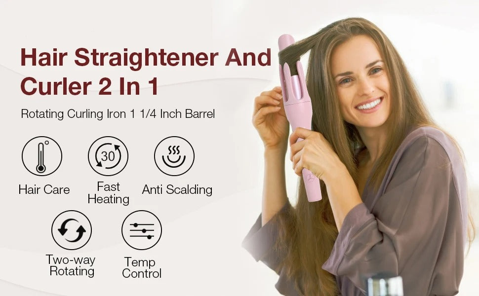 Dolcena™ 2-in-1  Hair Straightener & Curler (2025|Negative Ion)