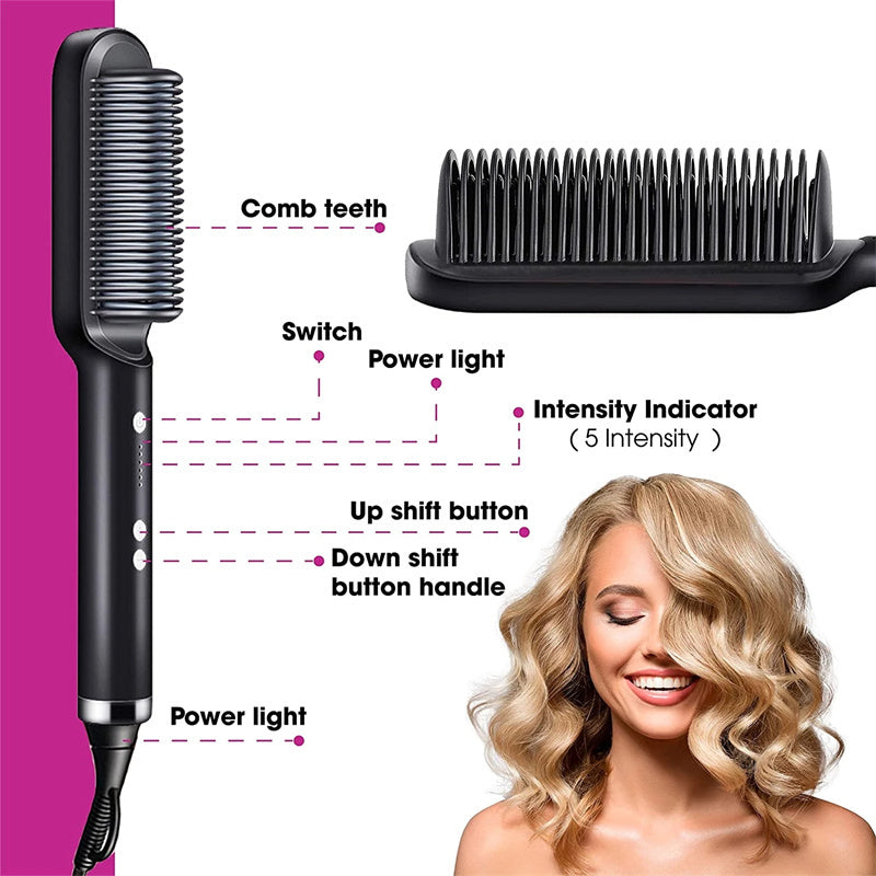 Dolcena™ Premium 2 In 1 Hot Comb (Negative Ion)