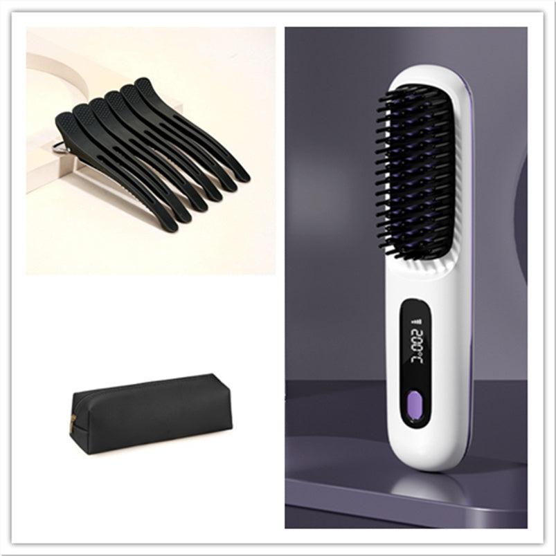 Dolcena™ Cordless 2 In 1 Hot Comb (Negative Ion, USB Charging)