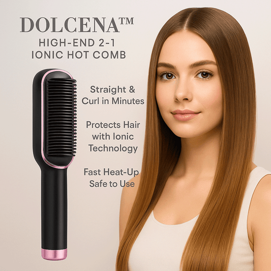 Dolcena™ Premium 2 In 1 Hot Comb (Negative Ion)