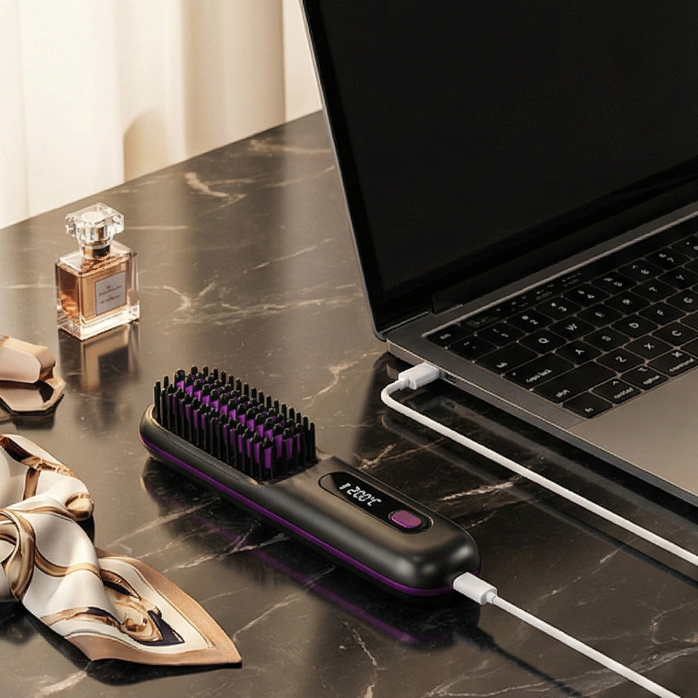 Dolcena™ Cordless Ionic Hair Straightener Brush