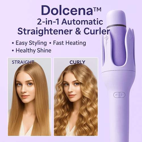 Dolcena™ 2-in-1  Hair Straightener & Curler (Negative Ion)