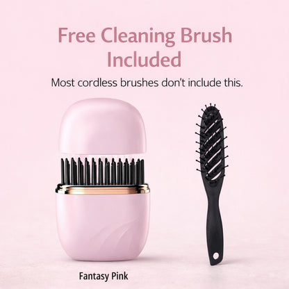 Pocket™ Hair Straightening Brush (Includes Cleaning Brush)